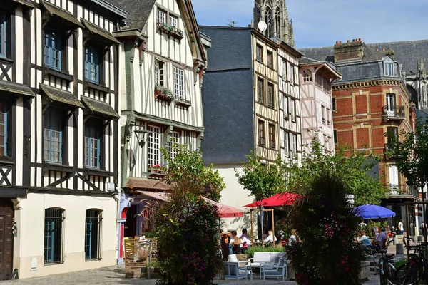 Rouen Francia Septiembre 2018 Casa Ciudad Histórica — Foto de Stock