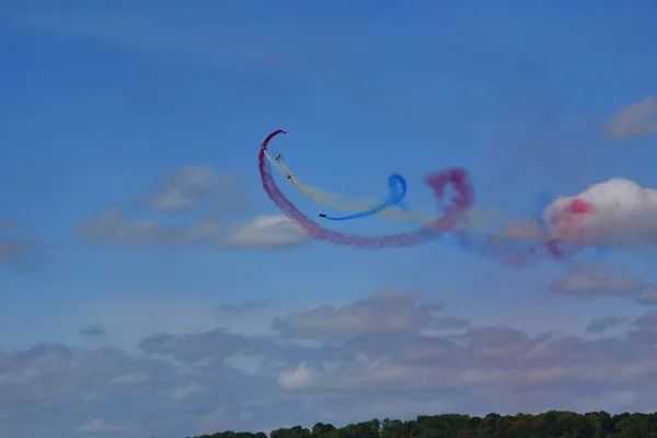 Вернёй-сюр-Сен; Франция - 8 сентября 2018 года: Patrouille de Fr — стоковое фото