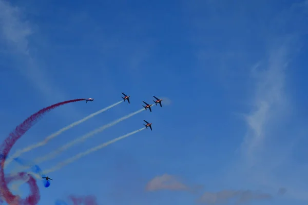 Вернёй-сюр-Сен; Франция - 8 сентября 2018 года: Patrouille de Fr — стоковое фото