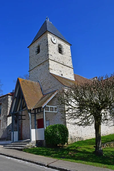 Drocourt; Francia - mach 17 2017: centro del pueblo — Foto de Stock