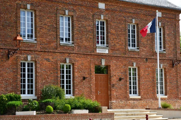 Ecrainville; France - may 5 2017 : city hall — Stock Photo, Image