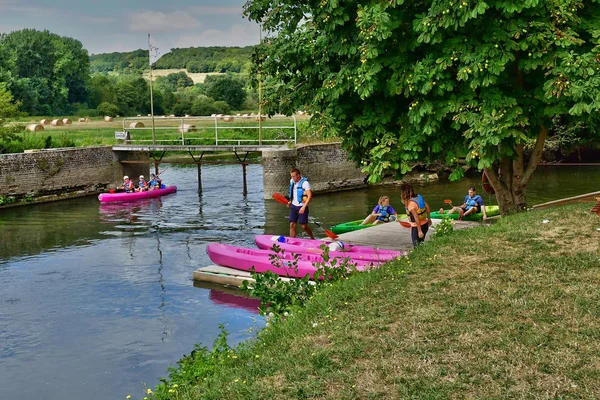 Autheuil Authouillet ; France - 8 août 2018 : terres pittoresques — Photo