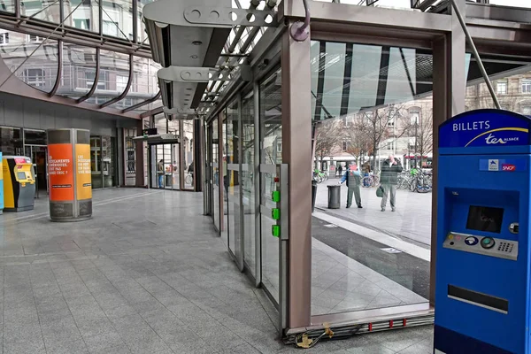 Strasbourg ; France - 3 mars 2017 : gare — Photo