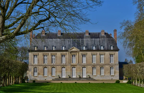 Boury en Vexin, França - 3 de abril de 2017: castelo — Fotografia de Stock