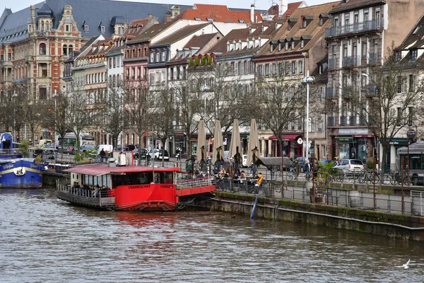 Страсбург; Франция - 3 марта 2017: живописный центр города в — стоковое фото