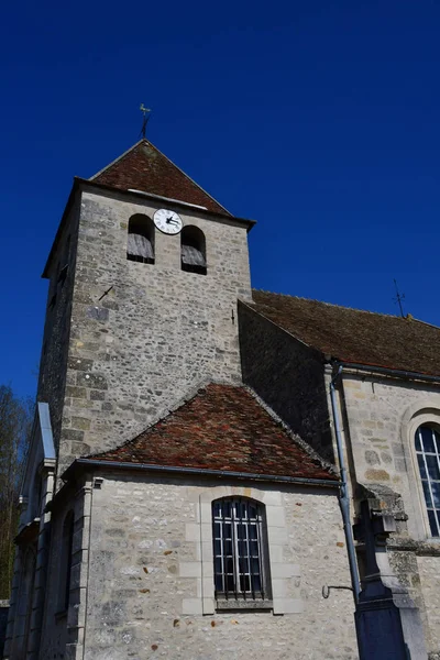 Saint Cyr en Arthies, Francia - 16 marzo 2017: centro del paese — Foto Stock