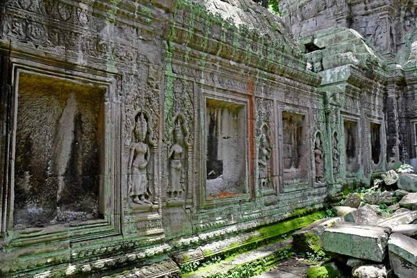 Siem reap; Königreich Kambodscha - 24. August 2018: ta prohm templ — Stockfoto