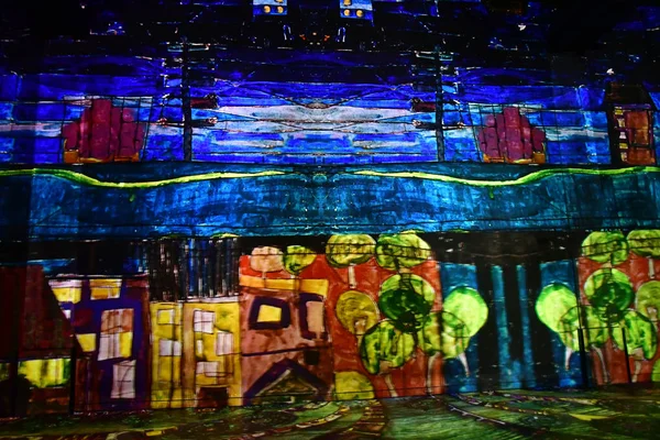 Paris ; France - 30 novembre 2018 : Atelier des Lumières, lig — Photo