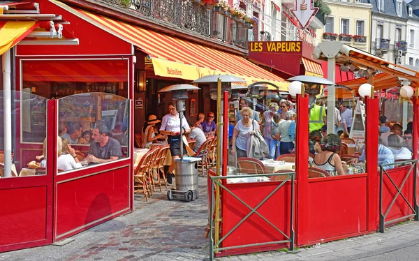 Trouville, France - august 18 2016 : restaurant — Stock Photo, Image