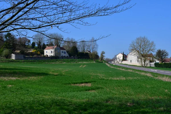 Sailly; France - March 16 2017: picturesque village — стоковое фото