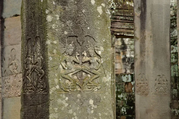 Siem Reap; Reino do Camboja 24 de agosto de 2018: Angkor Bayon t — Fotografia de Stock