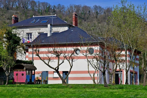 Giverny, France - march 25 2017 : picturesque village — Stock Photo, Image