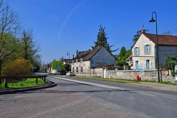 Giverny, Francia - 25 marzo 2017: pittoresco villaggio — Foto Stock