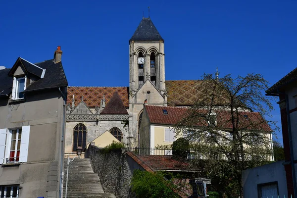 Vetheuil, france - märz 16 2017: dorfzentrum — Stockfoto