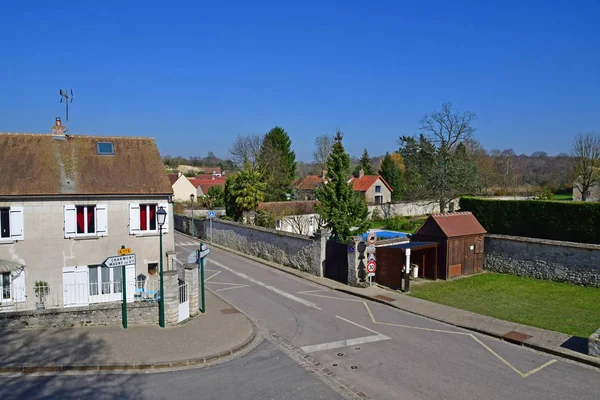 Banthelu, France - 16 mars 2017 : centre du village — Photo