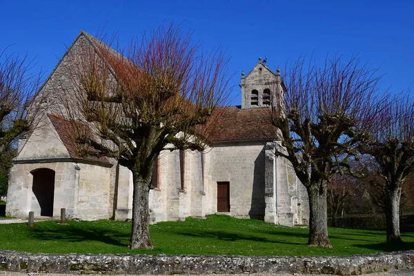 Wy dit joli village, Frankreich - 16. März 2017: Dorfzentrum — Stockfoto
