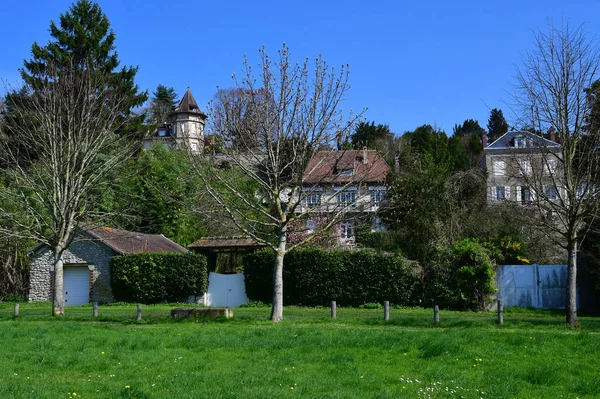 Vetheuil, france - märz 16 2017: dorfzentrum — Stockfoto