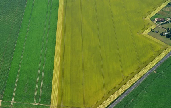 Ecouis, france - 7. Juli 2017: Luftbild der Landschaft — Stockfoto