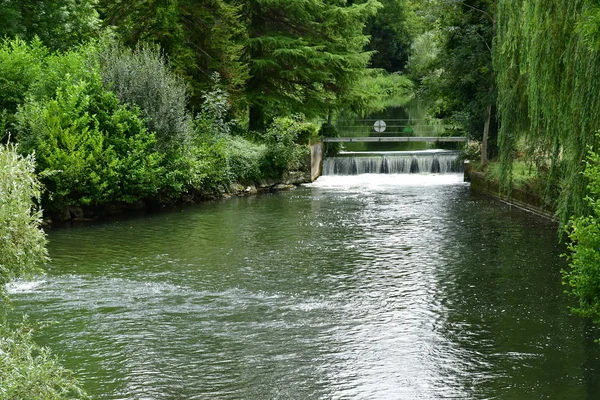 Autheuil Authouillet; France - august 8 2018 : picturesque lands — Stock Photo, Image