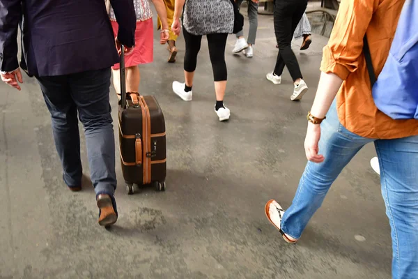 Paříž; Francie - srpen 2018 4: Paris Saint Lazare station — Stock fotografie