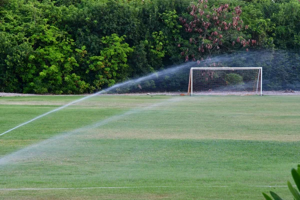 Punta cana, Dominikanische Republik - 28. Mai 2017: Fußballplatz — Stockfoto