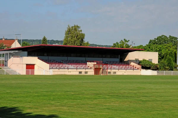 Les Mureaux; Francia - 16 de septiembre de 2017: estadio — Foto de Stock