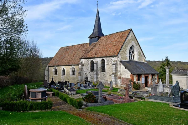 Bec Thomas, France - mach 30 2017 : picturesque village in sprin — Stock Photo, Image