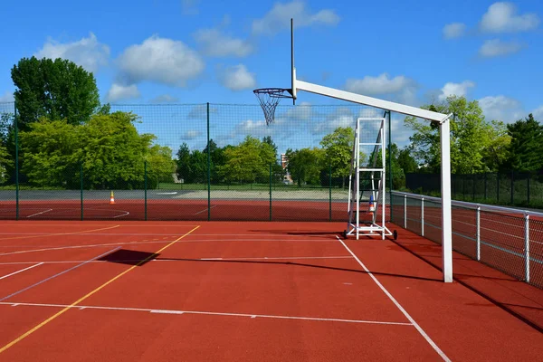 Les Mureaux; France - may 8 2018 : sports ground — Stock Photo, Image