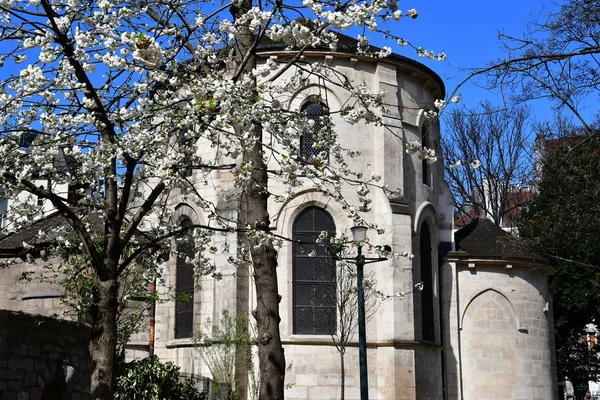 Paris; Frankrike - april 2 2017: Rene Viviani square — Stockfoto