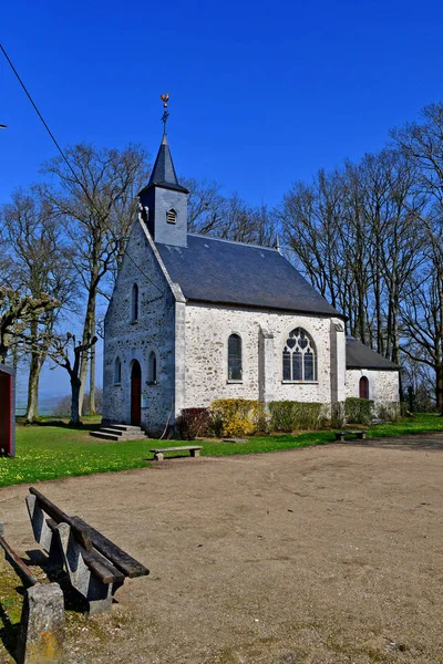 Jeufosse, Notre Dame de la Mer；France - May 6 2018：chapel — 图库照片