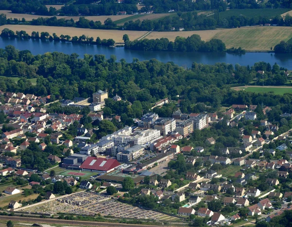 Rosny sur Seine, France - 7 juillet 2017 : photographie aérienne du th — Photo