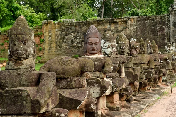 Siem Reap; Reino do Camboja - 24 de agosto de 2018: Angkor Thom te — Fotografia de Stock
