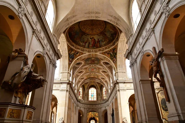 Paris; France - april 2 2018 : the Saint Roch church — Stok fotoğraf