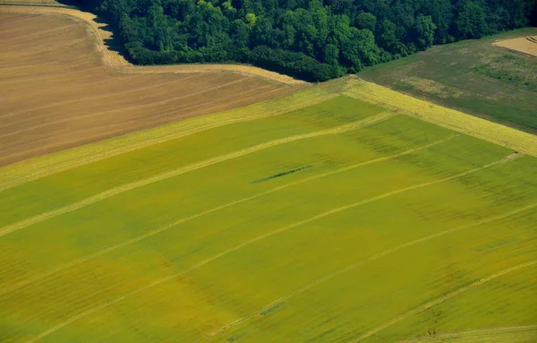 Etrepagny, Frankrike - juli 7 2017: Flygbild av landscap — Stockfoto