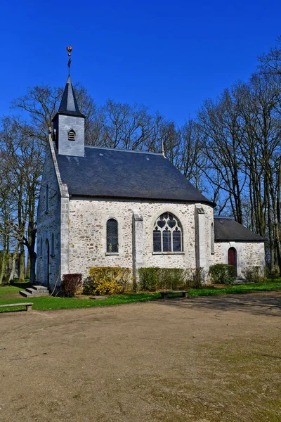 Jeufosse, Notre Dame de la Mer; France - may 6 2018 : chapel — Stockfoto
