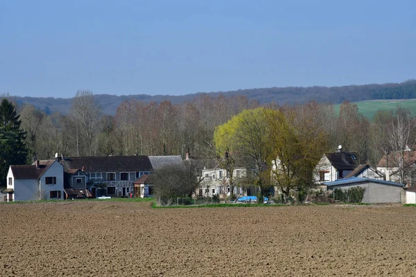 En Magny Vexin, Francja - 16 marca 2017 r.: centrum miasta — Zdjęcie stockowe