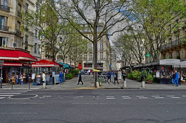 Paris; França - 2 de abril de 2017: Bourg Tibourg street — Fotografia de Stock