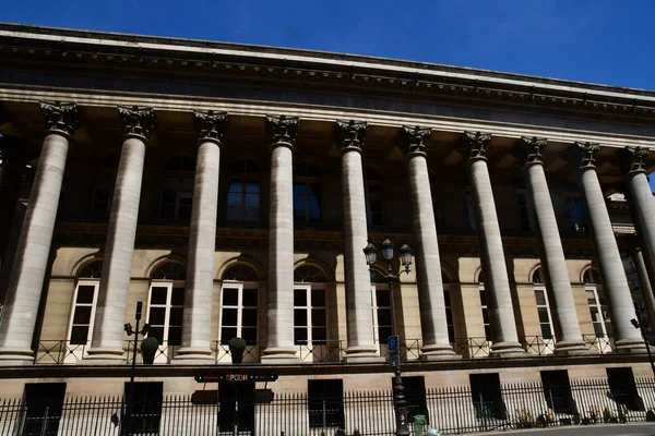 Paris; Frankreich - 2. April 2017: place de la bourse — Stockfoto