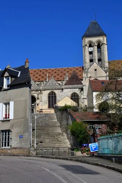 Vetheuil, france - märz 16 2017: dorfzentrum — Stockfoto