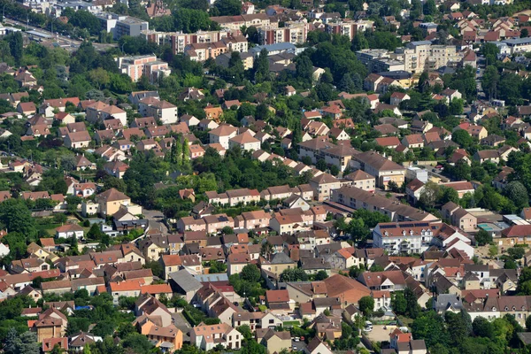 Vernouillet, France - 7 juillet 2017 : photo aérienne de la ville — Photo