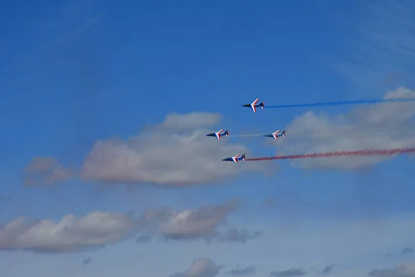 Вернёй-сюр-Сен; Франция - 8 сентября 2018 года: Patrouille de Fr — стоковое фото