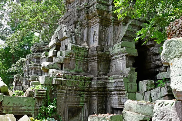 Siem Reap; Reino do Camboja - 24 de agosto de 2018: Ta Prohm templ — Fotografia de Stock