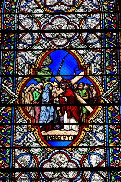 Elbeuf, Frankrijk - 30 maart 2017: kerk van de Notre Dame — Stockfoto