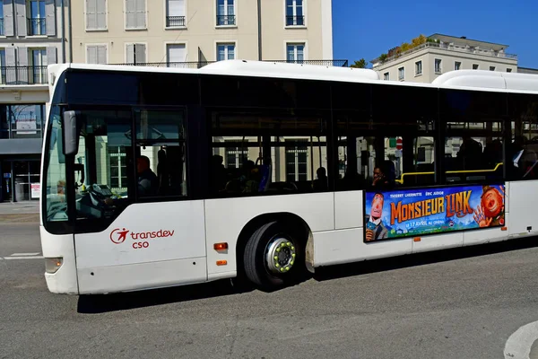 Poissy, Frankreich - 11. April 2019: die malerische Stadt — Stockfoto