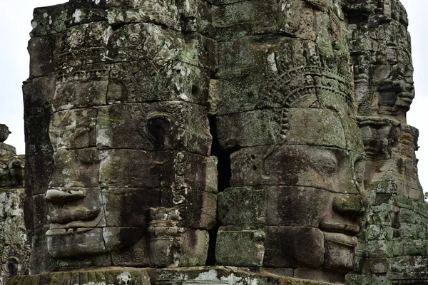 Siem Reap –; Kambodžské království - srpen 24 2018: Angkor Bayon t — Stock fotografie