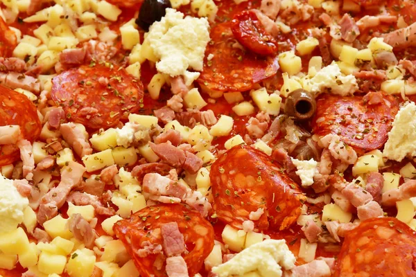 Close up of Neapolitan pizza — Stock Photo, Image