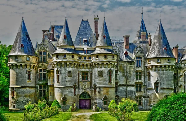法国维尼-2019年5月24日: 城堡 — 图库照片