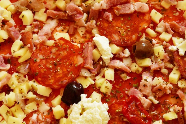 Close up of Neapolitan pizza — Stock Photo, Image