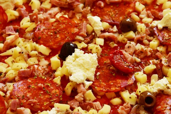 Close up of Neapolitan pizza — Stock Photo, Image