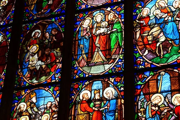 Pontoise, France - june 2 2019: Saint Maclou cathedral — стоковое фото